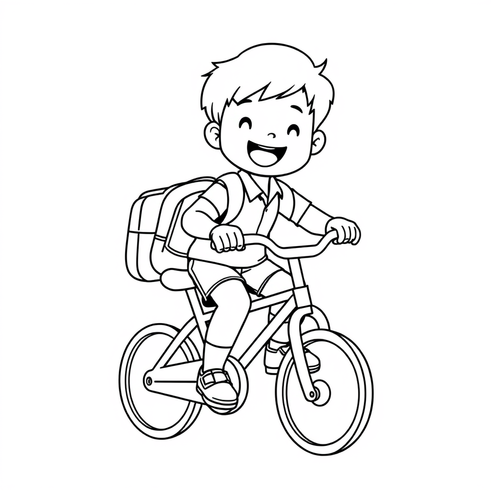 school kids coloring page